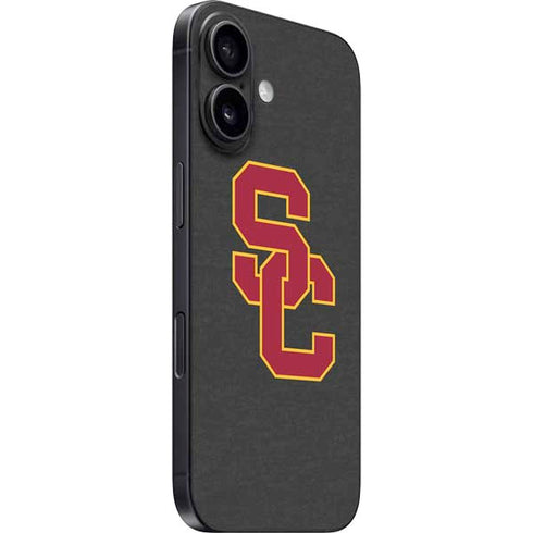 University of Southern California USC Dark Grey Logo iPhone 16 Plus Skin